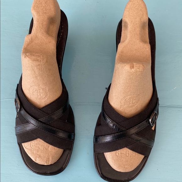 Life Stride Slide Sandal Black 7 1/2M Lightweight - Picture 1 of 7
